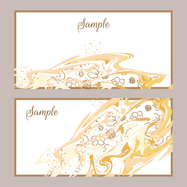 抽象大理石设计名片模板图片下载