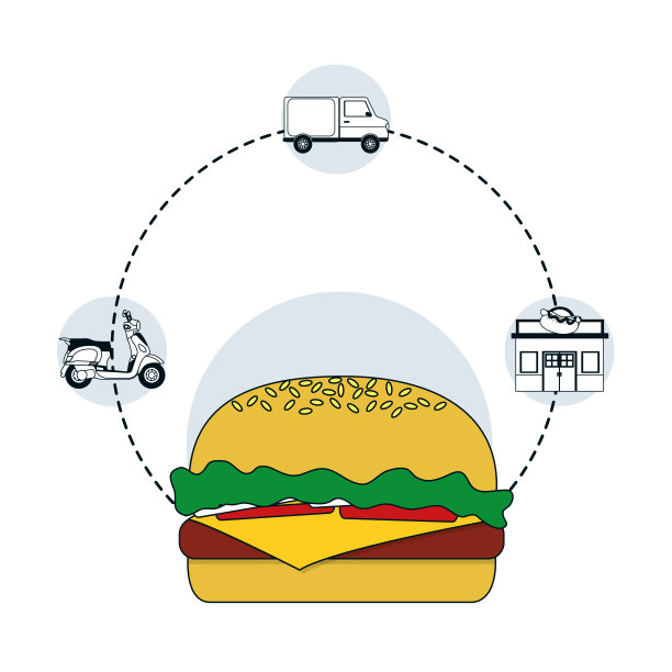食品外卖服务图片下载