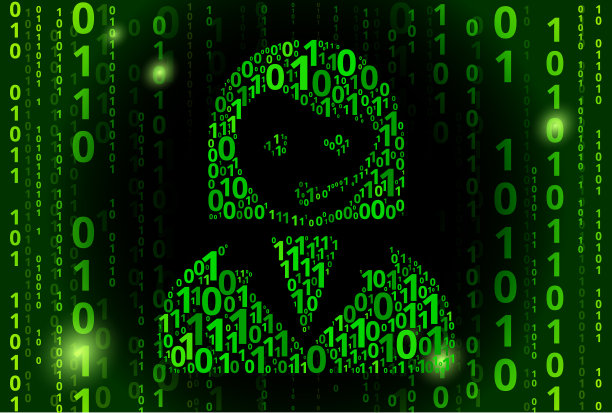 客户服务二进制码矢量模式背景图片下载