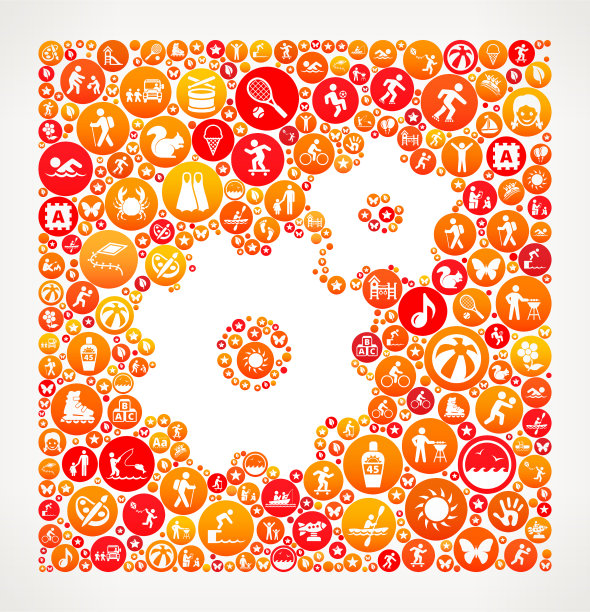 齿轮夏令营有趣的图标模式图片下载