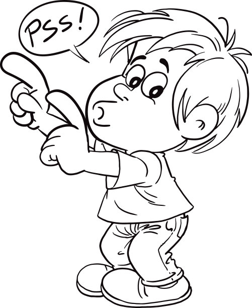 孩子的沉默手势图片下载