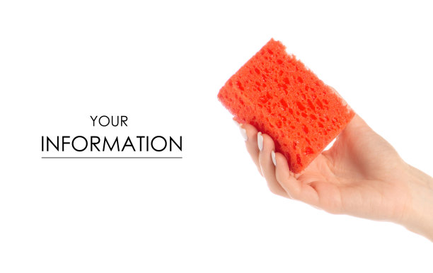 女用手洗碗海绵图案图片下载