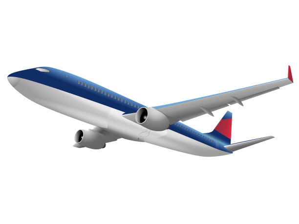 飞机被白色隔离。图片下载