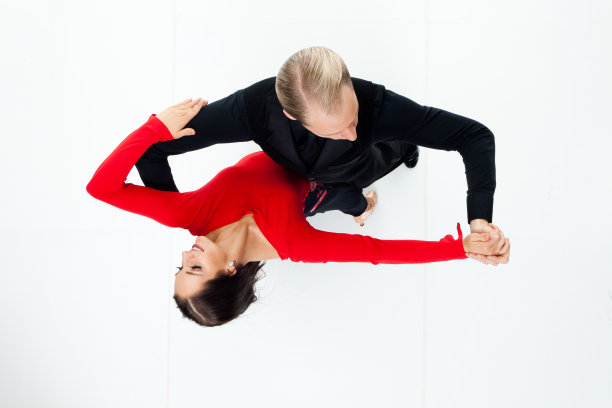 俯视图的交际舞图片下载