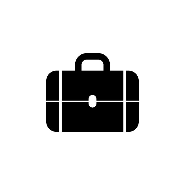 手提箱图标：简约风格的移动概念和网页应用元素，网站、网页设计、移动应用的符号图标图片下载