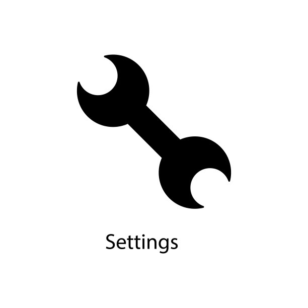 设置图标。移动概念和web应用的极简图标元素。标志和符号收集图标为网站，网页设计，移动应用程序图片下载