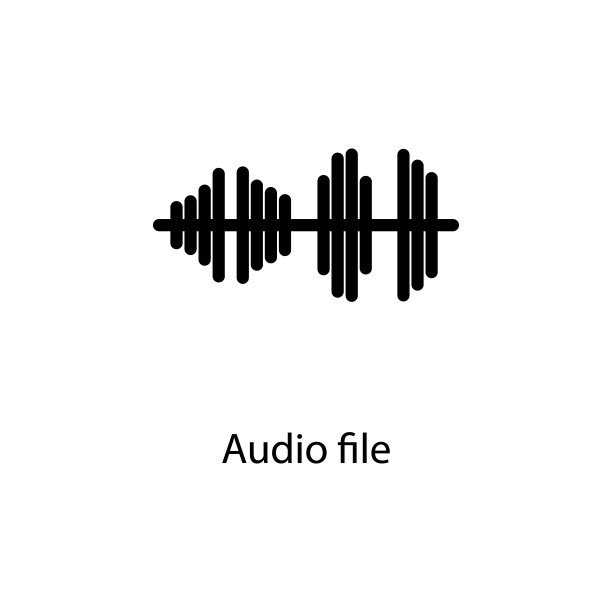 音频波形图标。用于移动概念和Web应用程序的简约图标元素。网站、网页设计、移动应用的符号集合图标图片下载