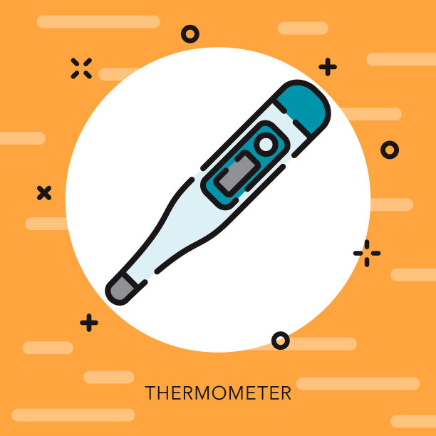 温度计打开轮廓宠物用品图标图片下载