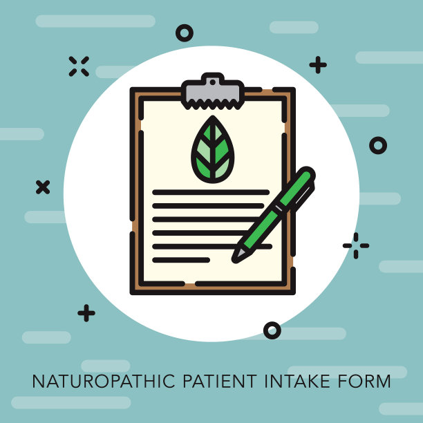 形成开放轮廓自然疗法图标图片下载