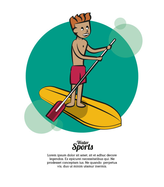 水上运动的概念图片下载