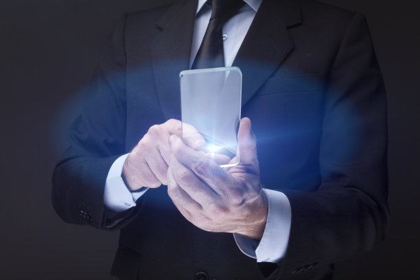 商人使用未来的手机图片下载