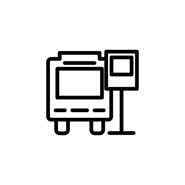 汽车站图标。移动概念和web应用程序的极简图标元素。细线图标用于网站设计和开发，应用程序开发图片下载