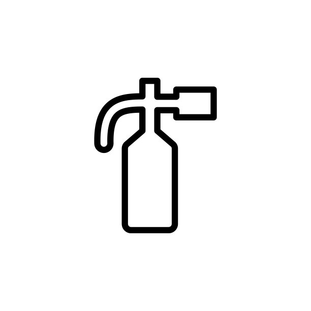 灭火器图标。移动概念和web应用程序的极简图标元素。细线图标用于网站设计和开发，应用程序开发图片下载