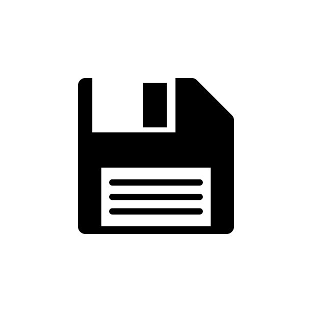 软盘图标。移动概念和web应用的极简图标元素。标志和符号收集图标为网站，网页设计，移动应用程序图片下载