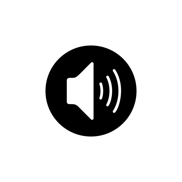 声音在一个圆圈图标。移动概念和web应用的极简图标元素。标志和符号收集图标为网站，网页设计，移动应用程序图片下载