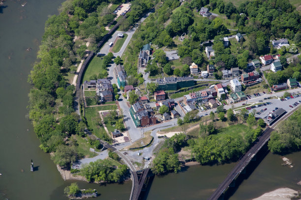 哈珀斯渡口鸟瞰图图片下载