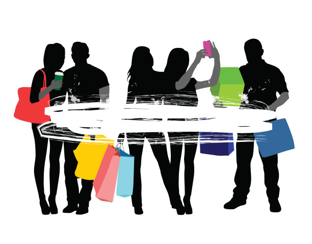 青少年购物狂欢图片下载