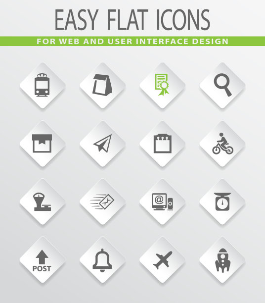 邮政服务图标集图片下载