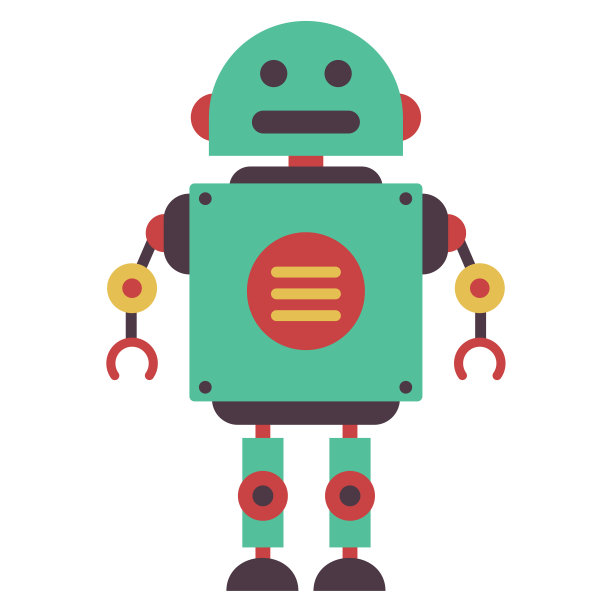 平面机器人矢量图图片下载