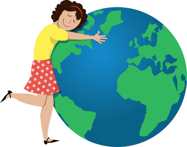 地球日的拥抱素材图片