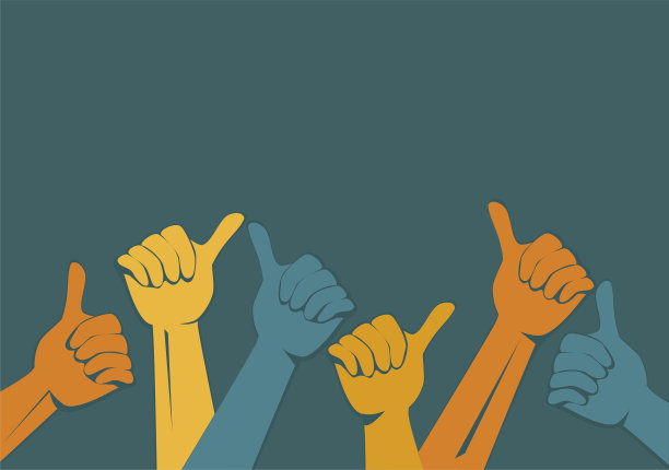 手向量。竖起大拇指图片下载