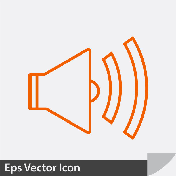 声音喇叭矢量图标图片下载