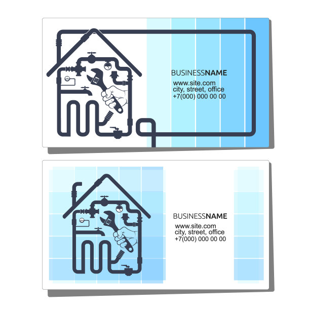 名片概念管道和管道图片下载