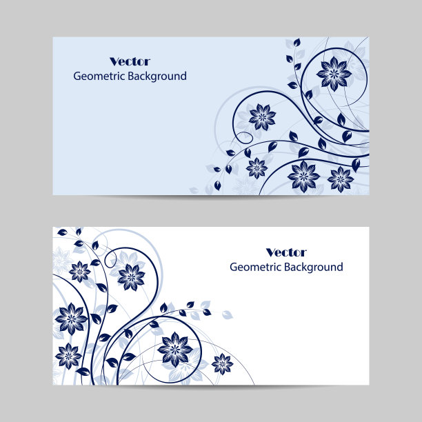 一组水平横幅。图片下载