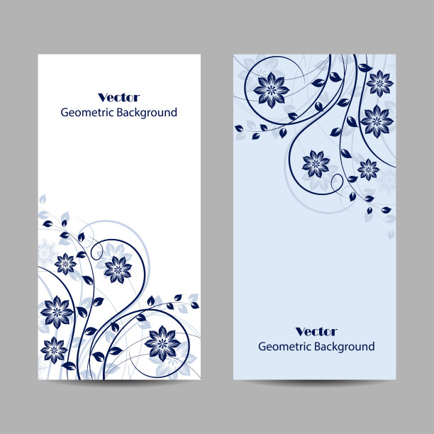 一套垂直横幅。图片下载