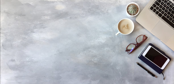 顶视图的办公桌上的灰色纹理的背景图片下载