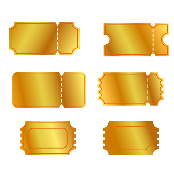 6款金券或优惠券图片下载