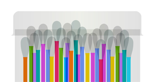 一次性棉签或棉签图片下载