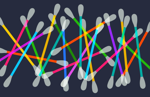 一次性棉签或棉签图片下载