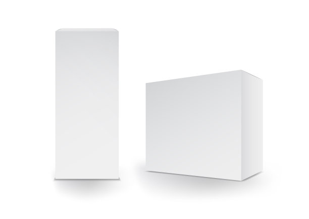 白盒，包装，3d盒，产品设计，矢量插图。图片下载