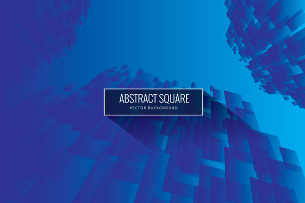 抽象矩形技术数字高新技术的概念背景图片下载