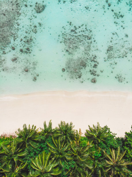 马尔代夫的岛屿海滩图片下载