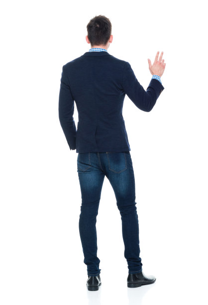 英俊的商人挥舞着图片下载