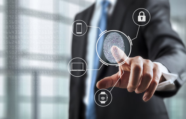 使用生物识别技术解锁设备指纹扫描图片下载