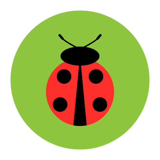 瓢虫图标矢量图片下载