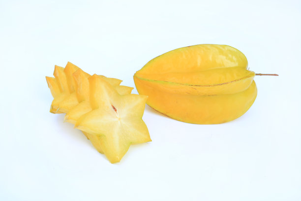 星苹果孤立在白色背景上。图片下载