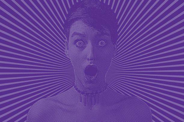 脸上带着震惊的表情和半色调的表情图片下载