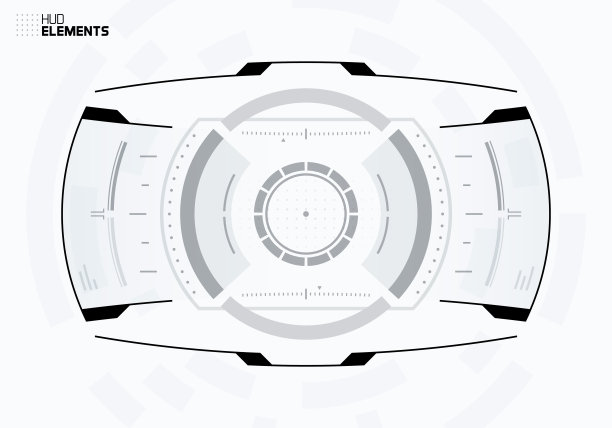 未来科幻技术HUD屏幕图片下载