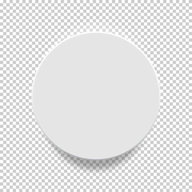 白色的盒子。圆模拟模型3D顶视图与阴影。矢量插图。图片下载