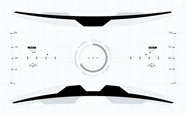 未来科幻技术HUD屏幕图片下载