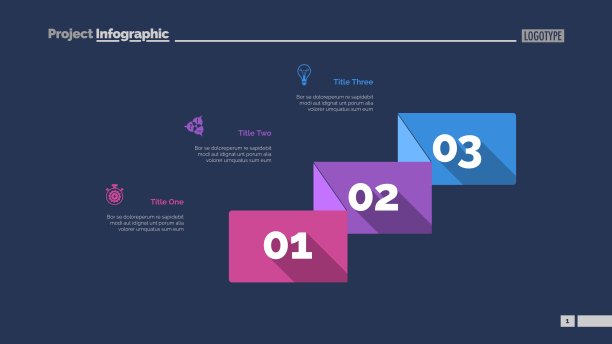 三个商务要素幻灯片模板图片下载