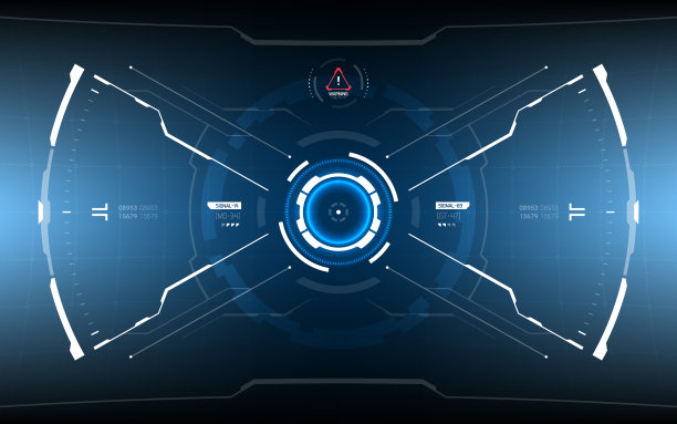 未来科幻技术HUD屏幕图片下载