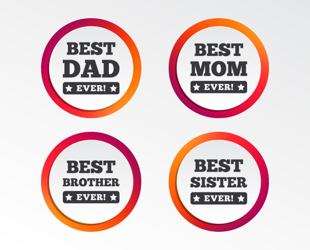 最好的爸爸妈妈，兄弟姐妹偶像。图片下载