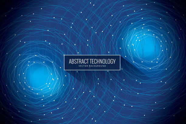 多边形几何网络连接的概念背景图片下载