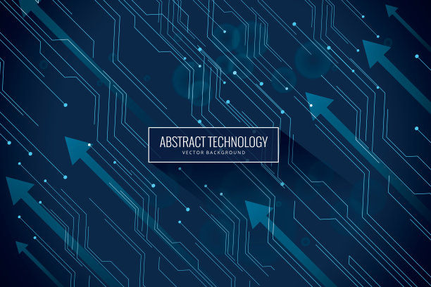 矢量插图齿轮在电路板上图片下载