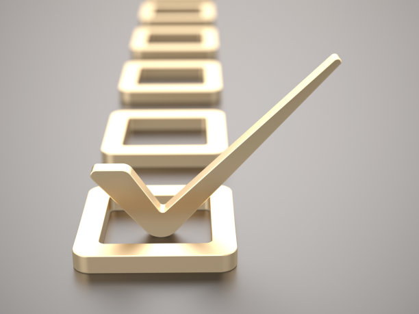 黄金复选标记图片下载